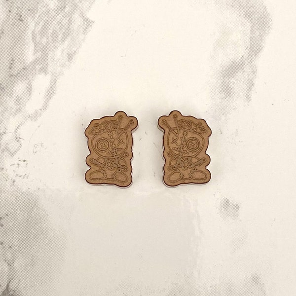 Voodoo Doll Stud Earring Mould