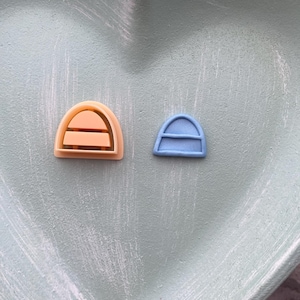 Mini Bookshelf - Round Top, Clay Cutter / Polymer Clay Cutter / Polymer Clay Tools / Jewellery Making