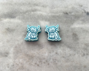 Vache des montagnes, moule en silicone pour clous d'oreilles,