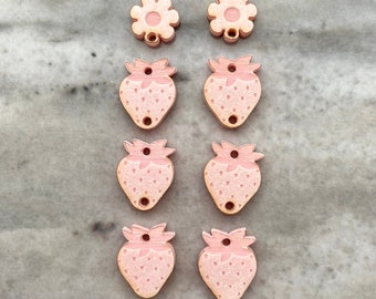 Dangly Strawberry Earring Silicone Mould: Jewelry Making (7.5cm)