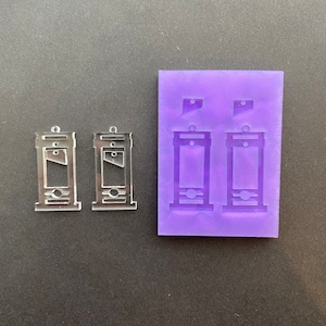 Guillotine Dangle Earring, Silicone Mould