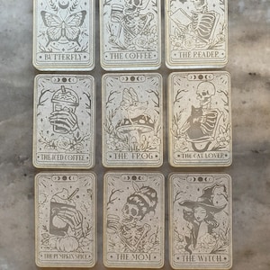 Rolig Tarot Silikonform, Häxtarot, Kaffetarot bild 1