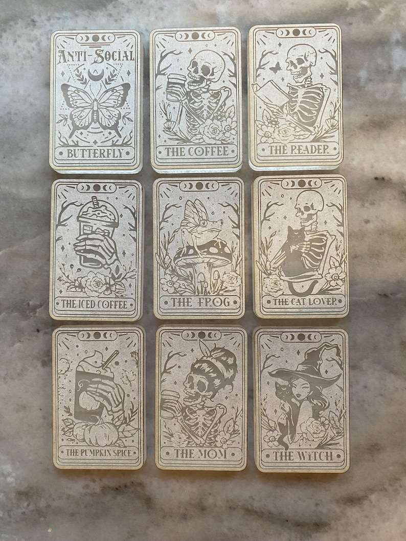 Rolig Tarot Silikonform, Häxtarot, Kaffetarot bild 1