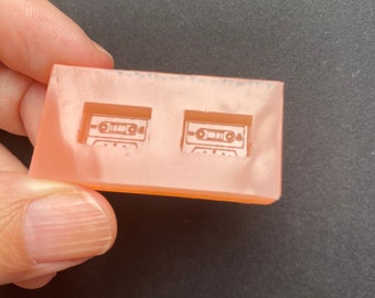 Kassette Bänder Ohrstecker Silikonform Retro