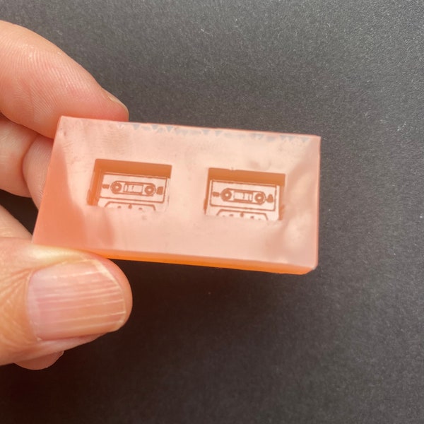 Cassette Tapes Stud Earring Silicone Mould, Retro