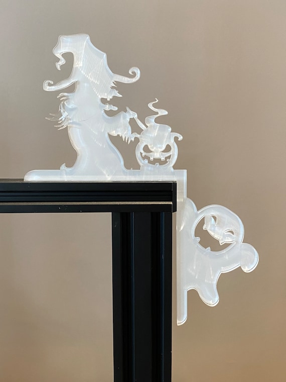 Witch, Ghost, Fire Place / Door Frame Halloween Decoration Silicone Mould