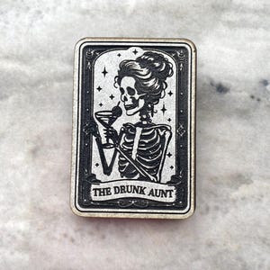 The Drunk Aunt, lustige Tarotkarte, Silikonform, Magnetform