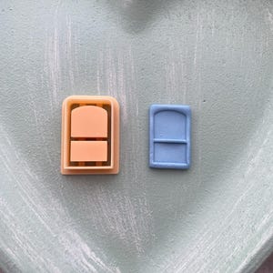 Mini Bookshelf -Flat Top, Clay Cutter / Polymer Clay Cutter / Polymer Clay Tools / Jewellery Making