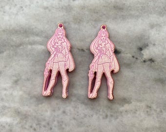 Pendiente de She-Ra, molde de silicona, molde para joyería, molde para pendientes, pendiente colgante,