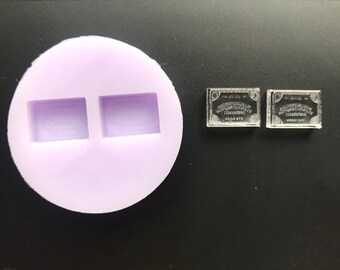 Grabado Mini Ouija Stud Pendiente Molde de Silicona