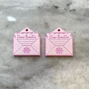 Carta a Papá Noel, molde de silicona para pendientes, molde para joyas, molde para pendientes, pendientes colgantes,