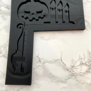 Pumpkin Fire Place / Door Frame Halloween Decoration Silicone Mould image 3