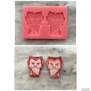Vampire Earring, Silicone Mould, Jewellery Mould, Earring Mould, dangle Earring, Halloween, Spooky