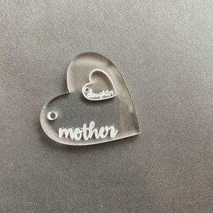 Mother, Daughter, Keychain,  Silicone Mould, 2 in 1, Gift for her