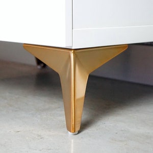 Antiek goud Stervormige metalen poten [13 CM], STAR moderne metalen meubelpoten, meubels benen, metalen bank benen