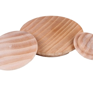 Wooden cover caps, Wood end caps, ash, [10-40 MM] drill hole [PACK 20 PCS]