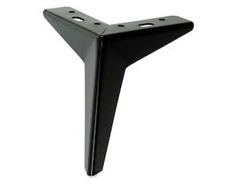 Black Star shaped metal feet [15 CM], modern metal legs for furniture, metal sofa legs, metal furniture legs