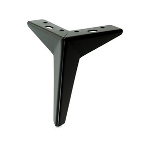 Black Star shaped metal feet [15 CM], modern metal legs for furniture, metal sofa legs, metal furniture legs