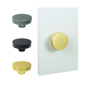 Round furniture knob for bathroom, kitchen and room furniture. Modern furniture knob in fashionable colors. Change your interior!