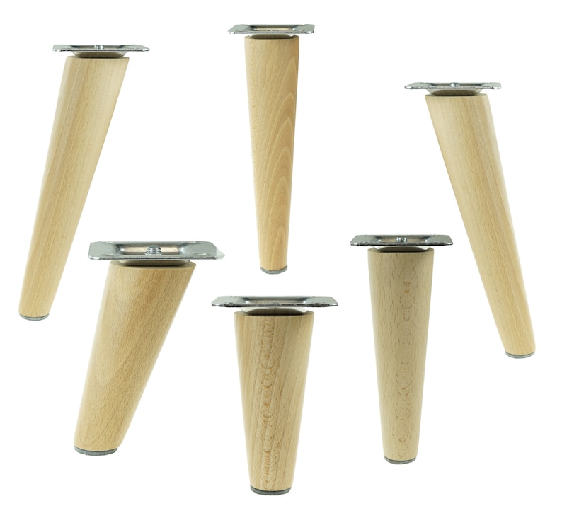 Wooden Legs 6 68 CM Solid Wood Angle or Straight Etsy UK