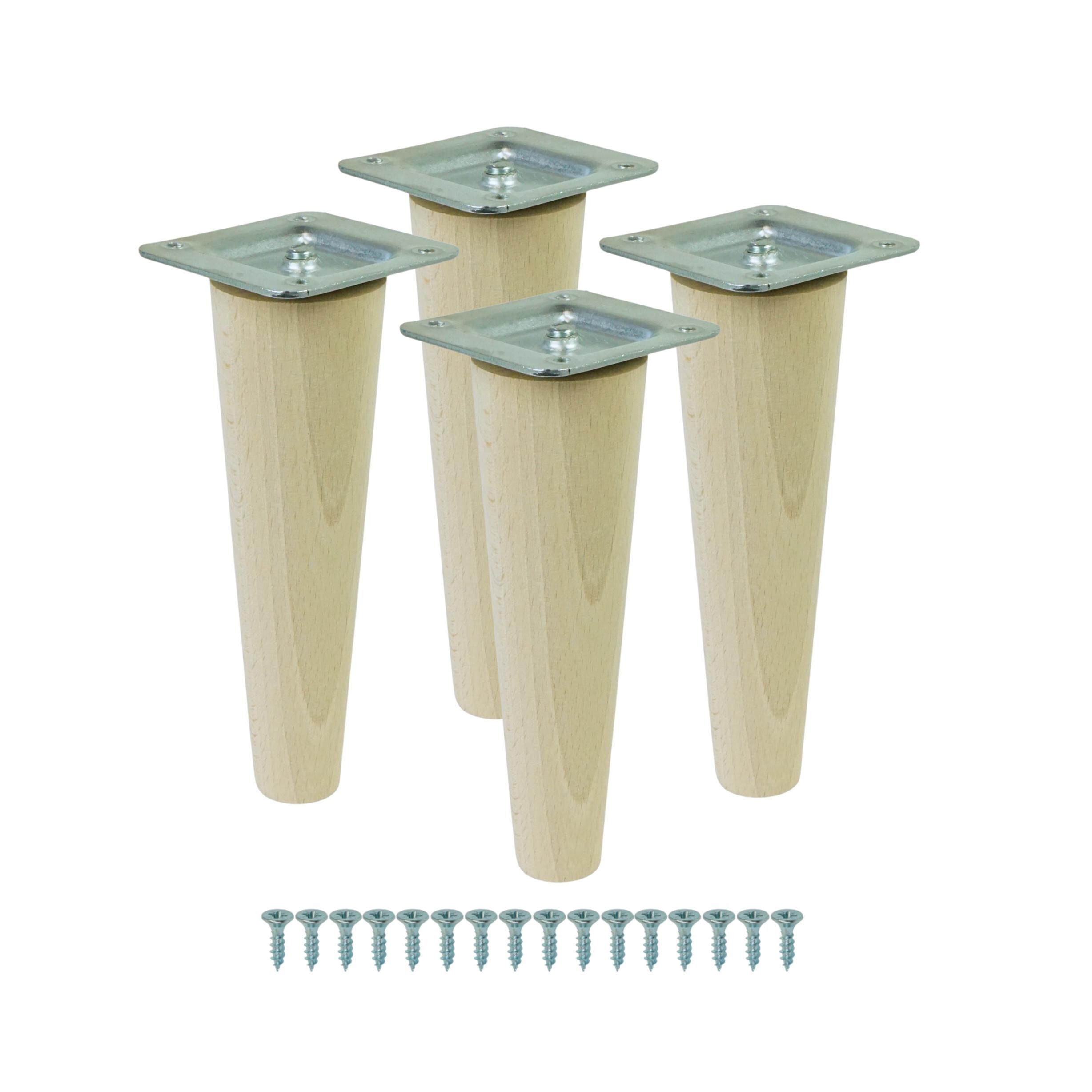 4x Travi per mobili, per serratura [6 - 45 CM], Legno, Forma di legno, Trave di legno, Trave di legno