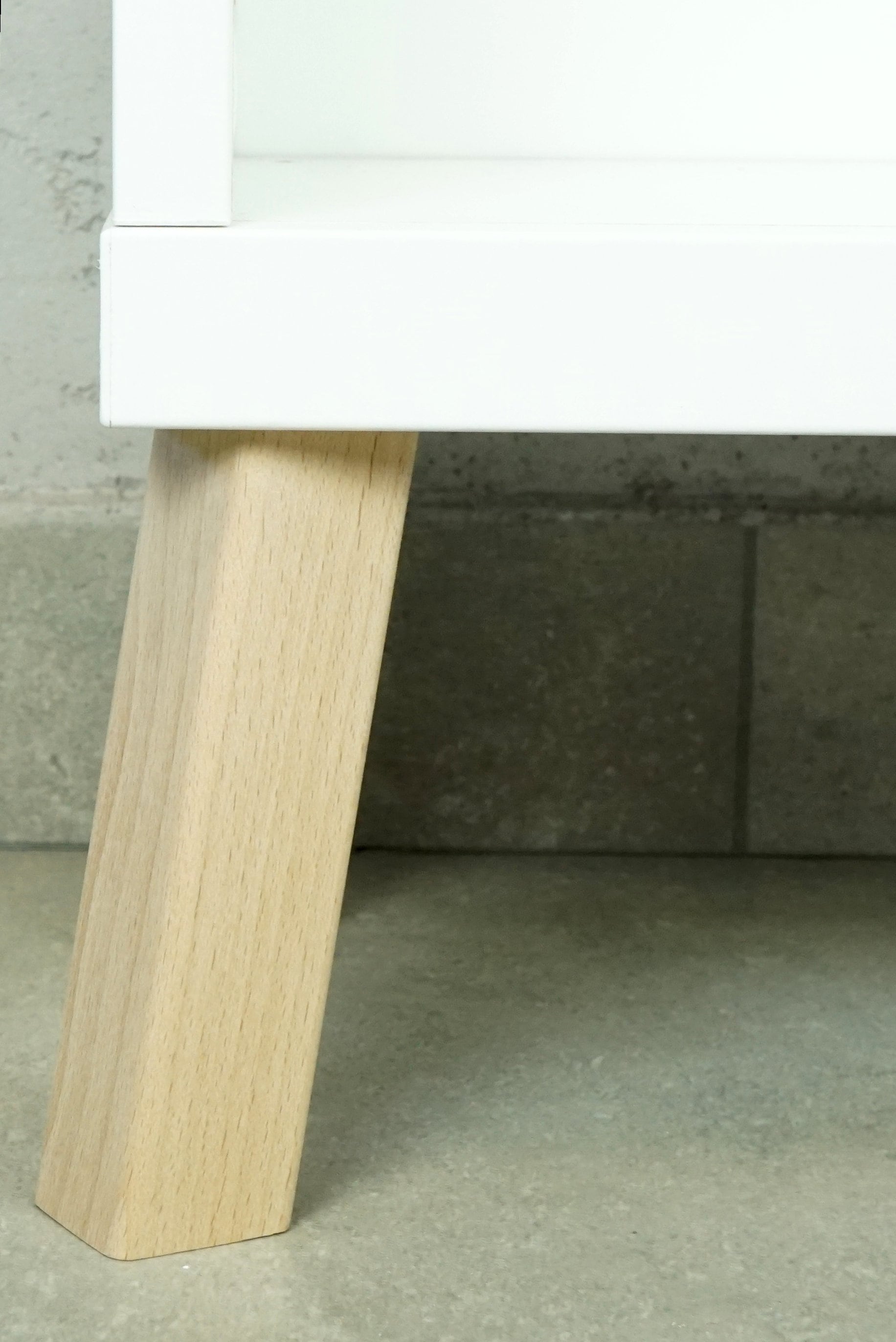 Wooden Legs Solid Wood Angle or Straight Conical Etsy UK