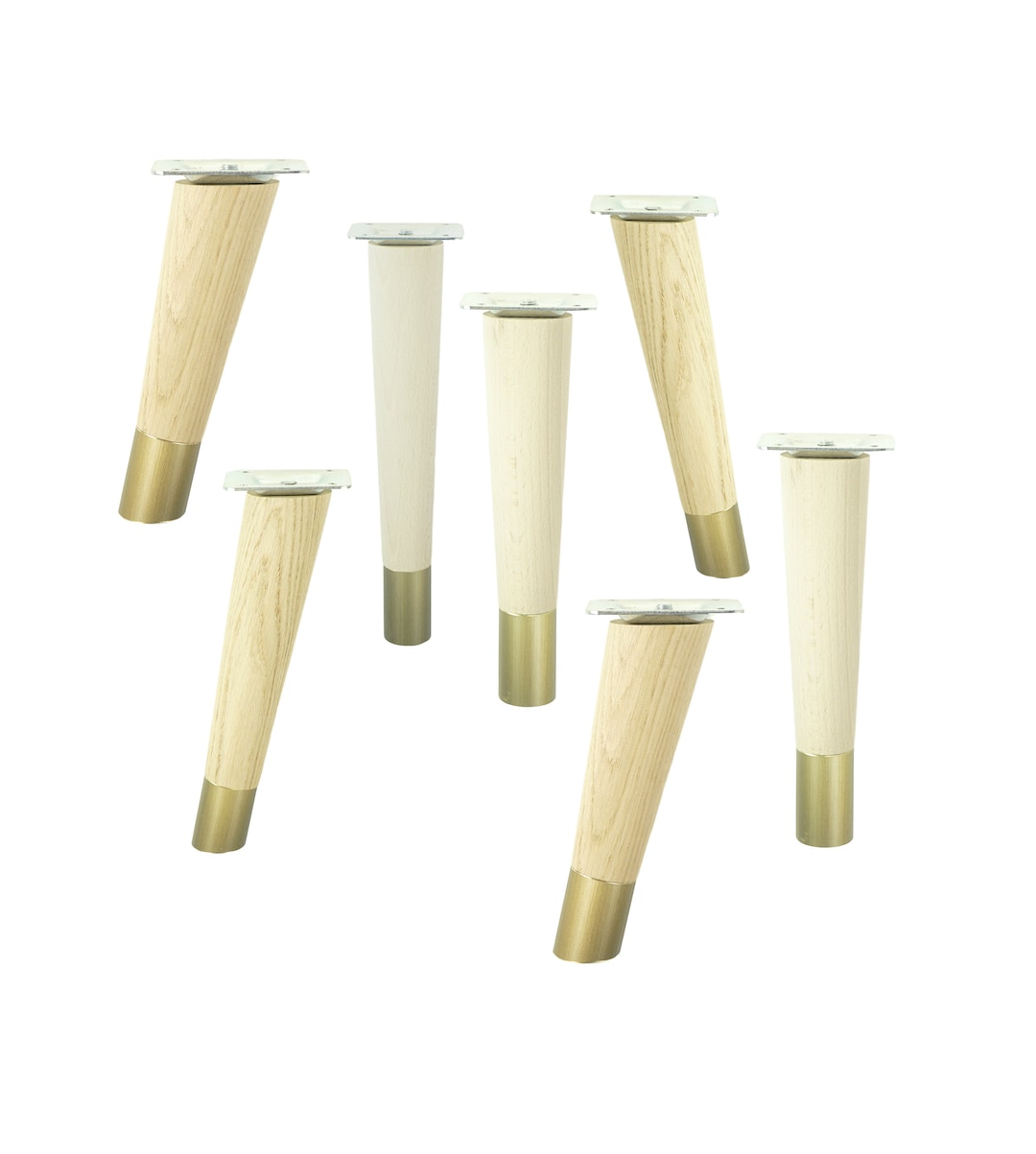 Mid Century, Tapered Furniture Legs Unfinished Wooden Legs 6 45