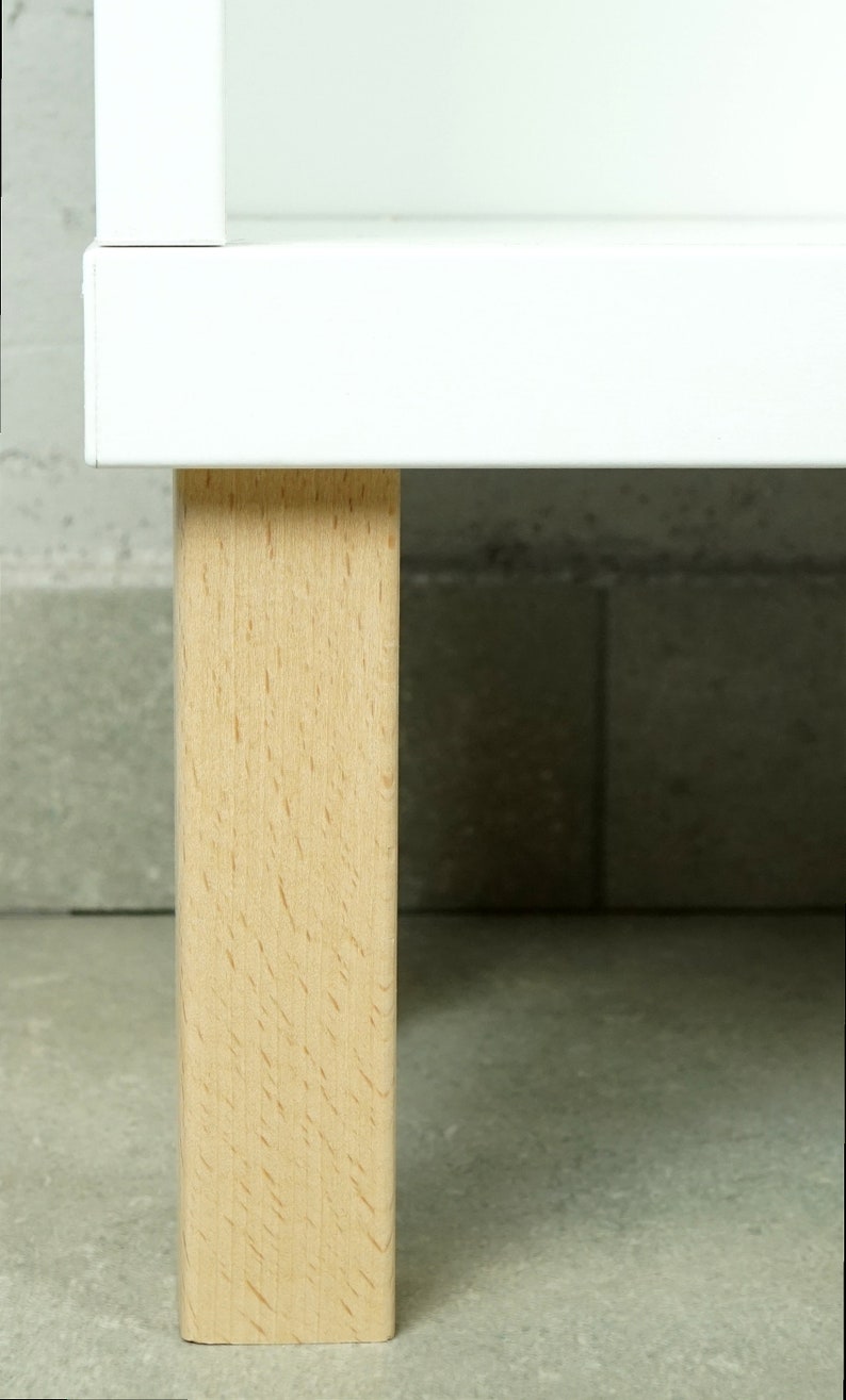 Wooden Legs Solid Wood Angle or Straight Conical Etsy UK