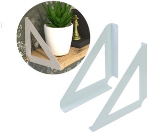 Moderne Regalträger FLEX für Wandregale, Weiß, Metall