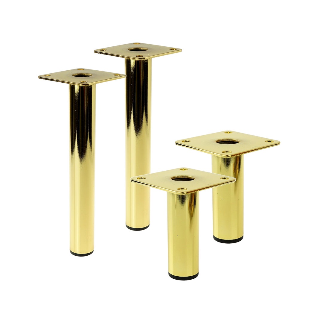 Brass Metal Legs for 8 23 CM NUOVO, Round Legs With Mounting
