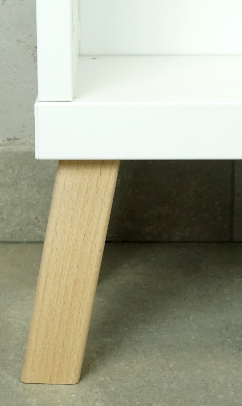 Wooden Legs Solid Wood Angle or Straight Conical Etsy UK