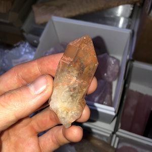 Natural Citrine Crystal From Zambia | Crystal Tower/Point/Wand/Obelisk