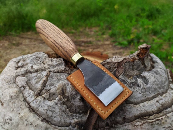 Leather Skiving Knife. Hand Made Forged Knife for Leather. 