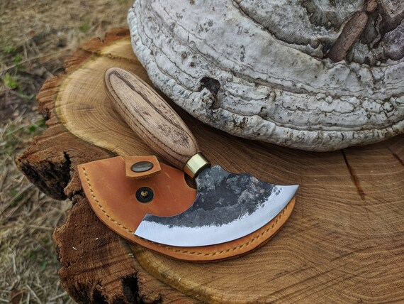 Forged round head chopping knife