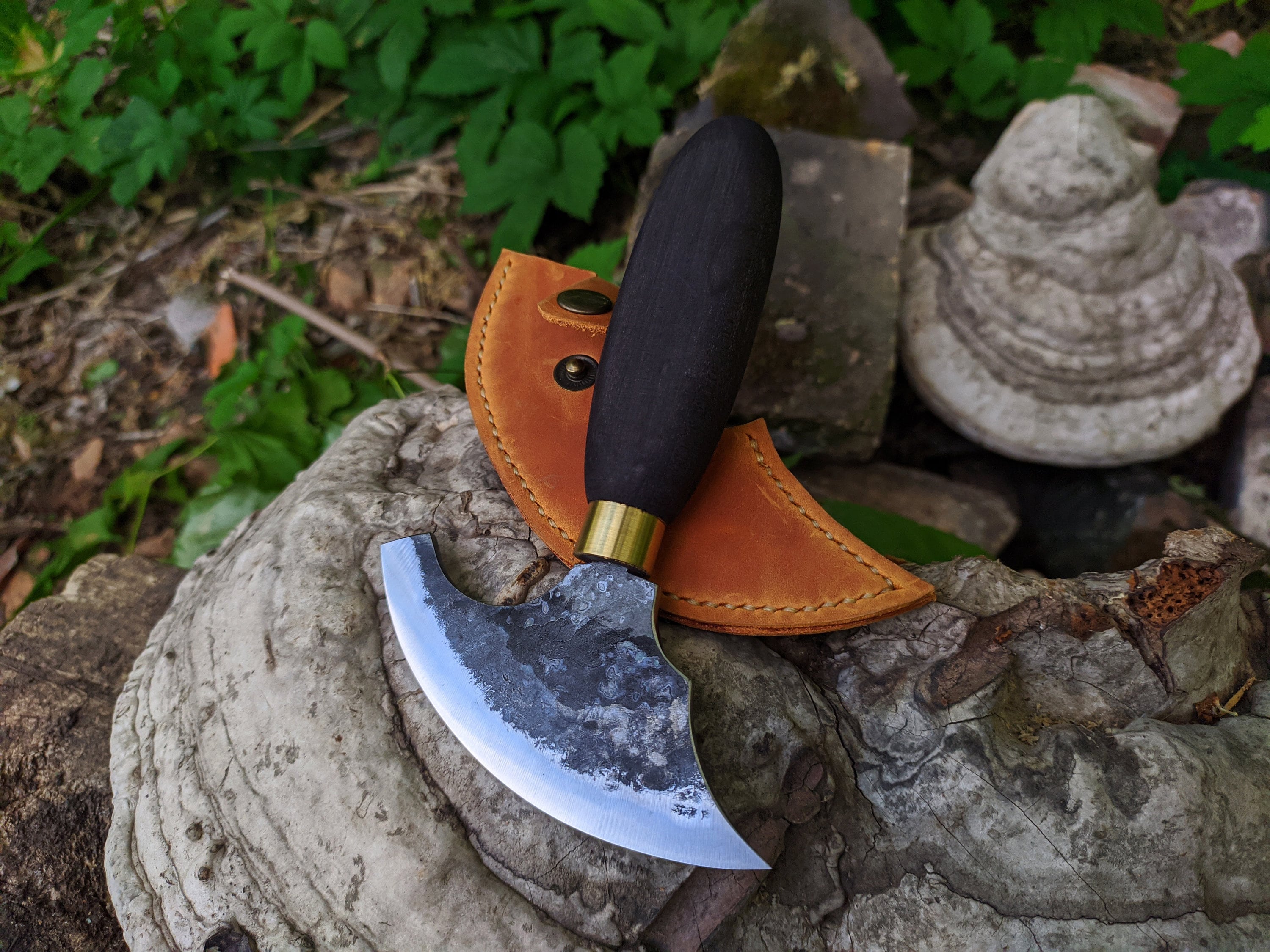 Small Leather Round Knife Knife for Leather Half Moon Etsy