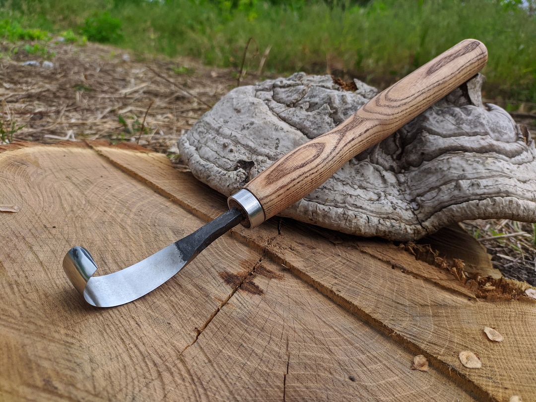 Spoon Carving Tools. Spoon Carving Hook Knife. Forged Spoon - Etsy