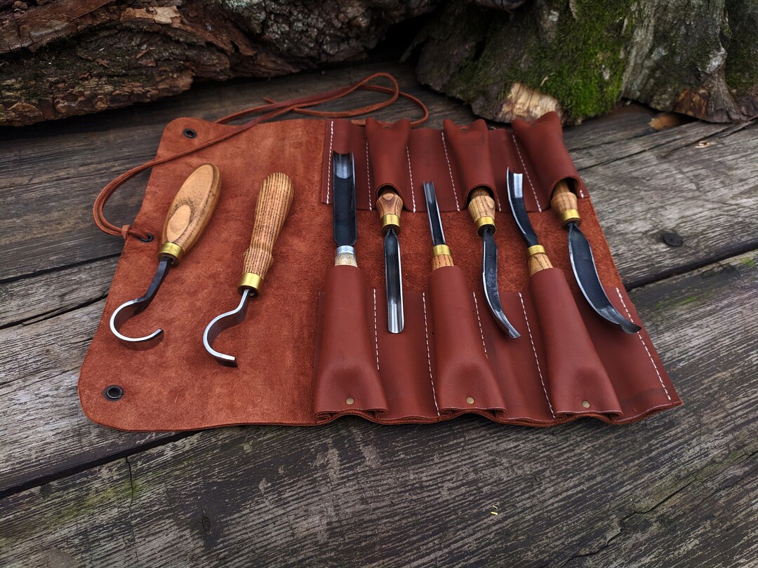 Wood Carving Set 8pcs. Chisel. Bent Chisel. Kuksa Carving Tools