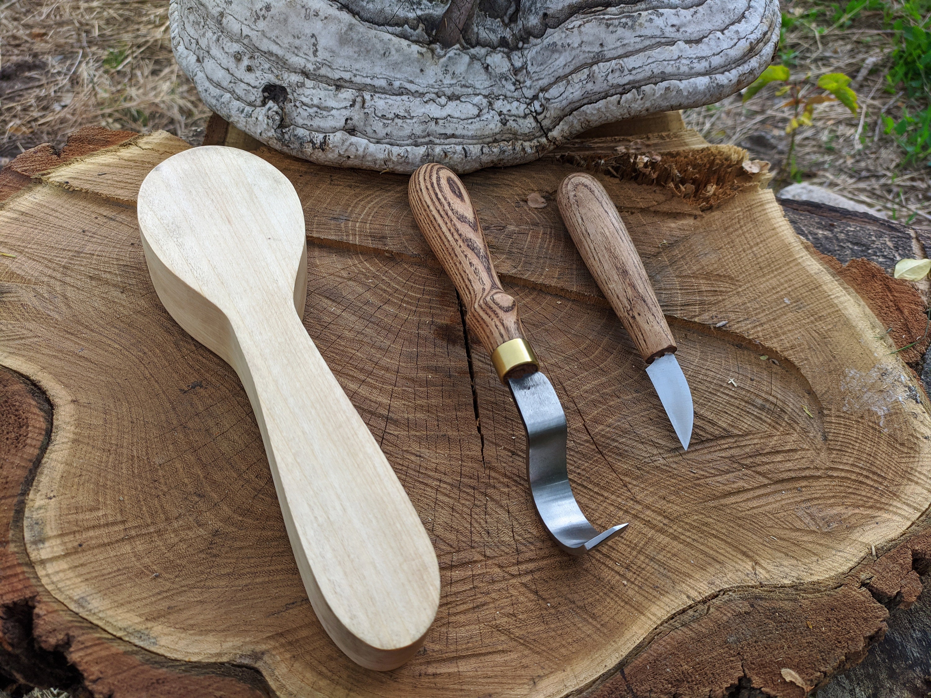 Spoon and Kuksa Carving Professional Set With Knives and Strop Beavercraft  S43 