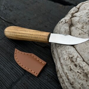 Wood Carving Knife/straight Blade/slim Scalpel Carver Hand Forged 