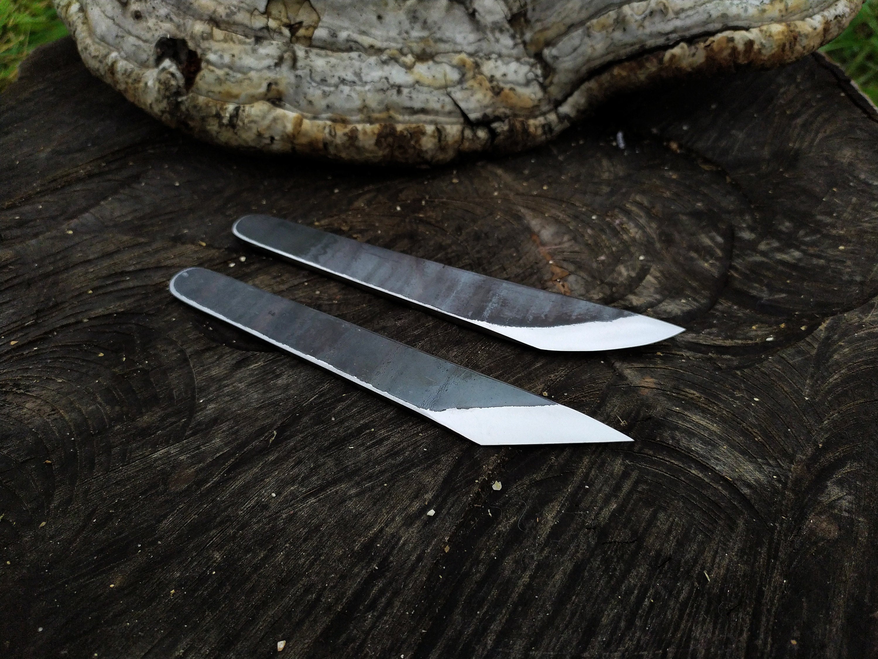 Hand Forged Kiridashi Knife Set 3pcs. Marking Knife. Kiridashi. Hand Forged Utility  Knife. Single Bevel Knife. Knife for Trimming Leather 