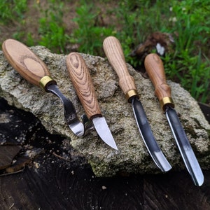 Forged Bent Gouge Set 3pcs. Carving Hook Knife. Wood Carving -  Norway