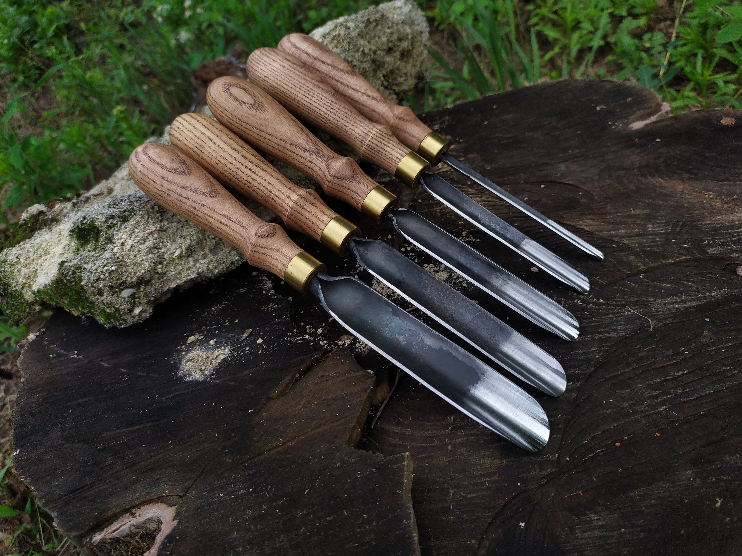 Wood Carving Set Knives for Small Sculpture Set With Wooden Blocks