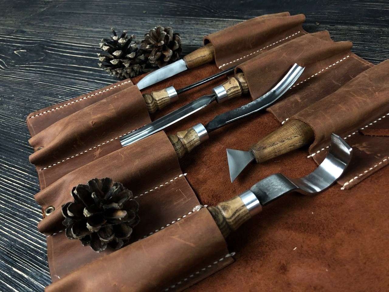 Lathe Tools Stone Carving Tool Chisels/Knife Set Kit ​Stone Seal Craft  Engraving Wood Carving Tools Gravers/Chisels/Knife Set With Bag For  Woodworking (Blade Type : 3PCS) 