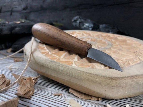 Wood Carving Knife. Carving Knife. Chip Carving Knife. Forged Knife.  Handmade Tool. Whittling Knife. Wood Carving Tools. Helvie Knife. Sloyd -   Denmark