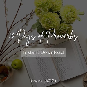 30 Proverbs Scripture Cards Printable Bible Verse Cards Christian Wall Art Daily Wisdom Cards Digital Download Printable Bible Cards