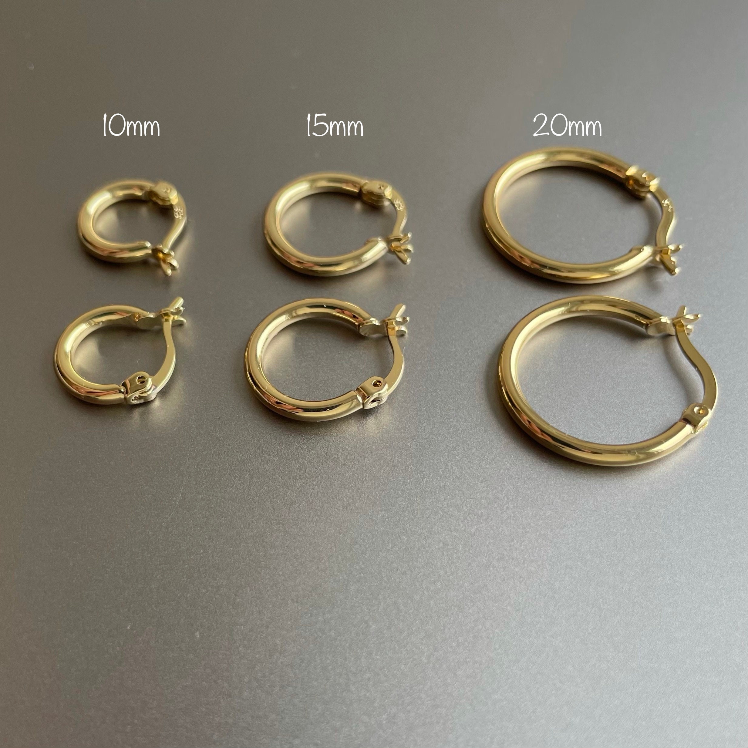 3 set gold hoop earrings deals