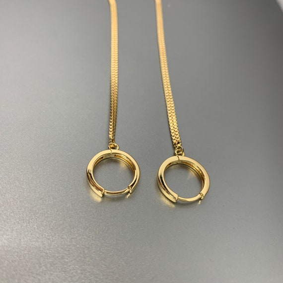 Gold Earrings 18K Gold Filled Dangle 