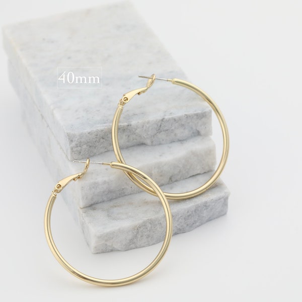 Thin Gold Earrings Etsy