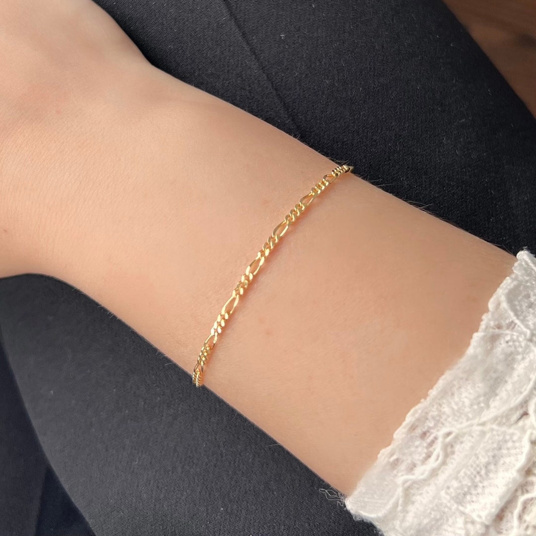 Sisterhood Bracelet|Chunky Chain Link Bracelet with Pearl Gold Vermeil Sterling Silver / without Pearl Charm
