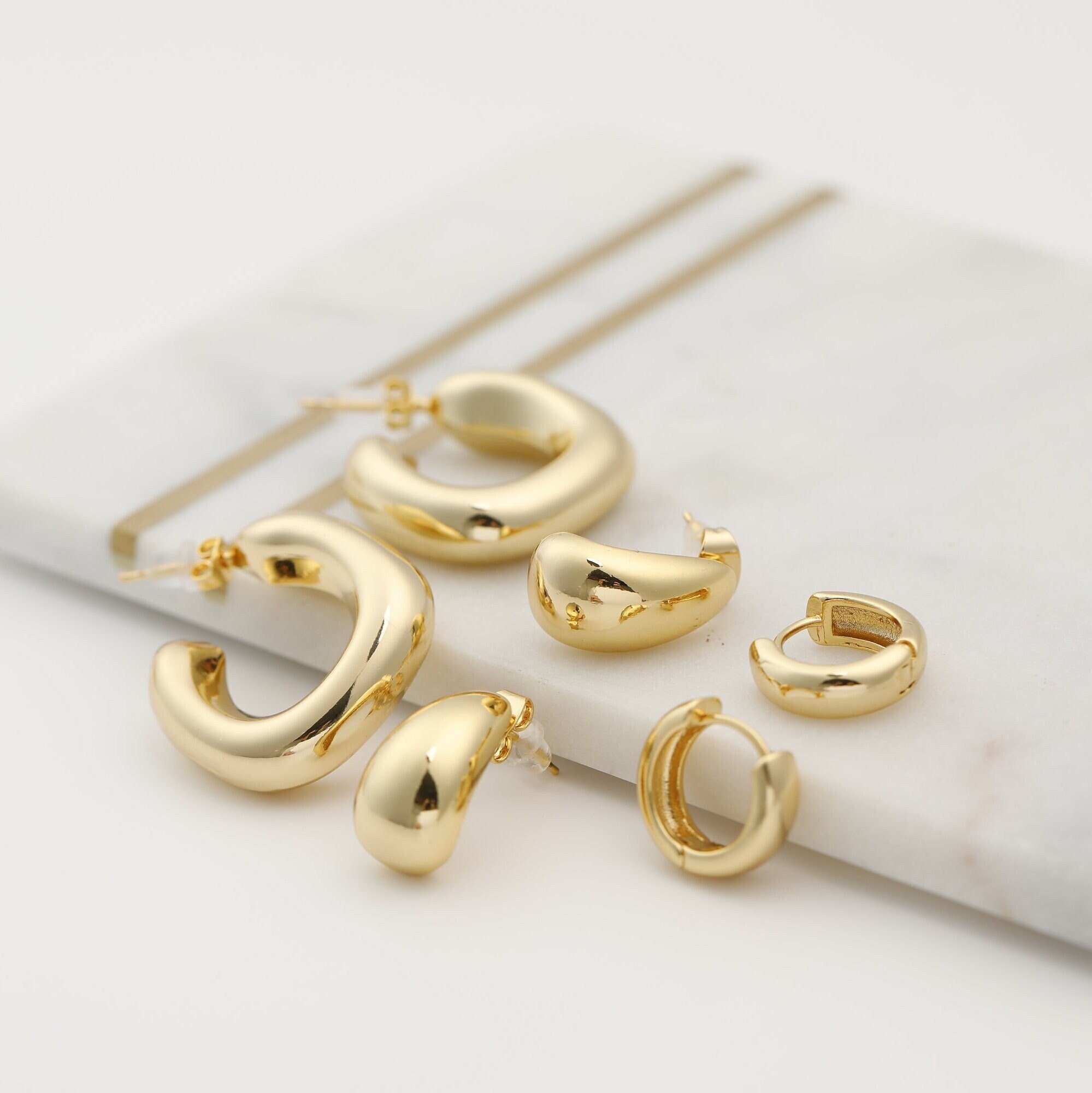 Gold plated hotsell earring set